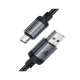 Дата кабель USB 2.0 AM to Type-C 1.2m 3.0A (18W) C20-04 aluminum alloy Black Acefast (6974316283782)