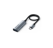 Концентратор Vention USB-C M to USB 3.2 AF + USB-C F PD 100W 10Gbps 0,15m gray (CCAHB)