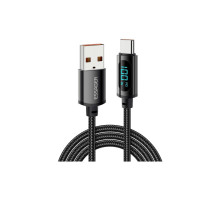Дата кабель USB 2.0 AM to USB-C 2.0m 7A LED black Essager (EXCT-XYA01-P)