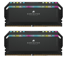 Модуль пам'яті для комп'ютера DDR5 32GB (2x16GB) 6200 MHz Dominator Platinum RGB Black Corsair (CMT32GX5M2X6200C36)
