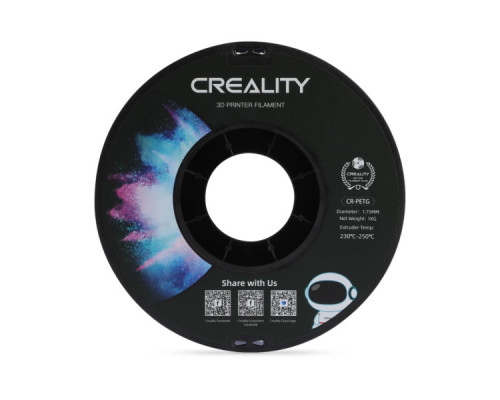Пластик для 3D-принтера Creality PETG 1.75мм, white, 1кг (3301030034)
