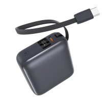 Батарея універсальна Vinga 10000 mAh 35W Display Cable (VPBB1035C)