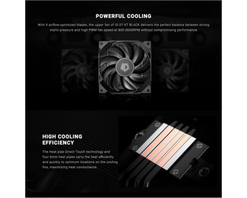 Кулер до процесора ID-Cooling IS-37-XT Black