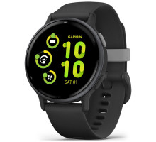 Смарт-годинник Garmin vivoactive 5, Black/Slate, GPS (010-02862-10)