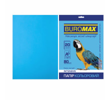 Папір Buromax А4, 80g, INTENSIVE blue, 20sh (BM.2721320-30)