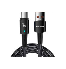 Дата кабель USB 2.0 AM to USB-C 1.0m 100W black Essager (EXC7A-CG01-P)