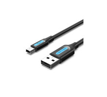 Дата кабель USB 2.0 AM to Mini 5P 1.0m black Vention (COMBF)