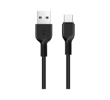 Дата кабель USB 2.0 AM to USB-C 2.0m 3A X20 black HOCO (6957531068907)