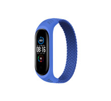 Ремінець до фітнес браслета BeCover Elastic Nylon Style для Xiaomi Mi Smart Band 5/6 (Size M) Deep Blue (706149)