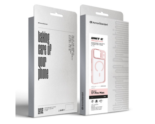 Чохол до мобільного телефона Armorstandart Unit-C MagCase Apple iPhone 17 Pro Max Pale Pink (ARM86303)