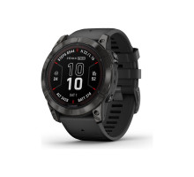 Смарт-годинник Garmin fenix 7X Pro Saph Solar, Carbon Gray Ti w/Black Band, GPS (010-02778-11)