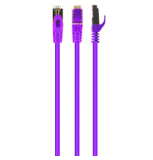 Патч-корд 15м S/FTP Cat 6A CU LSZH violet Cablexpert (PP6A-LSZHCU-V-15M)