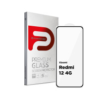 Скло захисне Armorstandart Full Glue Xiaomi Redmi 12 4G Black (ARM66565)