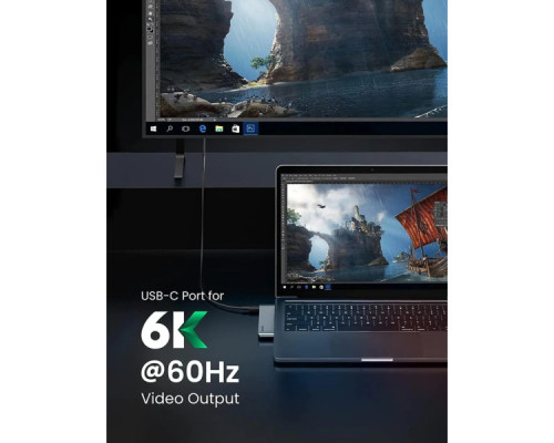Концентратор Ugreen 2xUSB-C to 3xUSB 3.0 + SD/TF + PD CM251 gray (60560) Концентратор Ugreen 2xUSB-C to 3xUSB 3.0 + SD/TF + PD CM251 gray (60560)