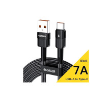Дата кабель USB 2.0 AM to USB-C 1.0m 7A black Essager (EXCT-XC01)
