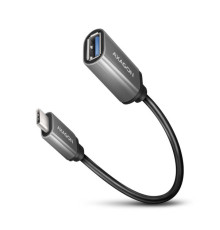 Перехідник OTG USB 3.0 AF to USB-C 0.2m gray AXAGON (RUCM-AFAC)