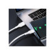 Дата кабель USB 2.0 AM to USB-C 1.0m 3A PVC BX43 white BOROFONE (6931474735607)