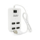 Концентратор Voltronic USB 2.0 to 4xUSB with power switch white (YT-HWS4-W)
