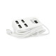 Концентратор Voltronic USB 2.0 to 4xUSB with power switch white (YT-HWS4-W)
