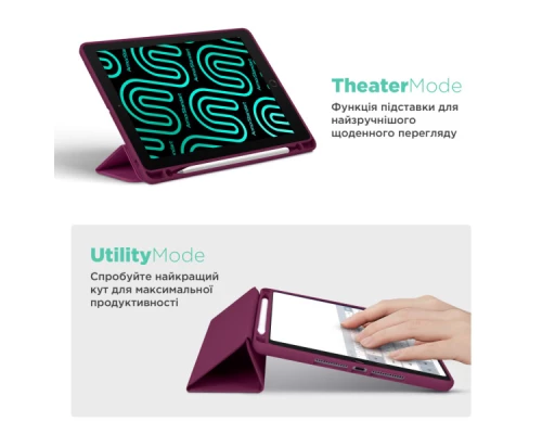 Чохол до планшета Armorstandart Smart Fold Pen iPad mini 2024 / mini 6 Plum (ARM82832) Чохол до планшета Armorstandart Smart Fold Pen iPad mini 2024 / mini 6 Plum (ARM82832)
