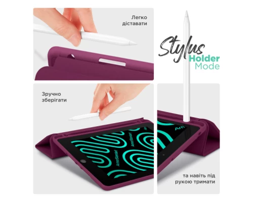 Чохол до планшета Armorstandart Smart Fold Pen iPad mini 2024 / mini 6 Plum (ARM82832) Чохол до планшета Armorstandart Smart Fold Pen iPad mini 2024 / mini 6 Plum (ARM82832)