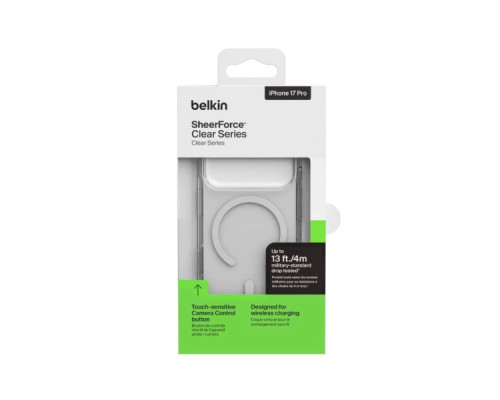 Чохол до мобільного телефона Belkin Magnetic Protective Clear iPhone 17 Pro (MSA031HQCL)
