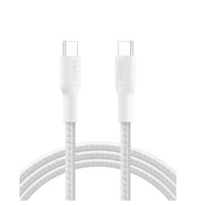 Дата кабель USB-C to USB-C 2.0m 240W white Belkin (CAB025HQ2MWH)