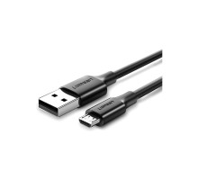 Дата кабель USB 2.0 AM to Micro 5P 0.25m 2A US289 black Ugreen (60134)