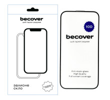 Скло захисне BeCover Apple iPhone 14 10D Black (711325)