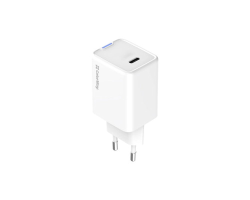 Зарядний пристрій ColorWay GaN Mini 45W PD Port PPS USB-C white (CW-CHS057PD-WT)