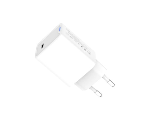 Зарядний пристрій ColorWay GaN Mini 45W PD Port PPS USB-C white (CW-CHS057PD-WT)