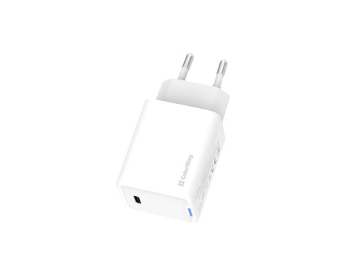 Зарядний пристрій ColorWay GaN Mini 45W PD Port PPS USB-C white (CW-CHS057PD-WT)