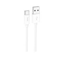 Дата кабель USB 2.0 AM to USB-C 1.0m Magic silicone X87 white HOCO (6931474783240)