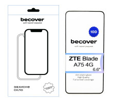 Скло захисне BeCover ZTE Blade A75 4G 10D Black (713578)