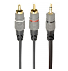 Кабель мультимедійний 3.5mm M to 2xRCA M 2.5m Cablexpert (CCA-352-2.5M)