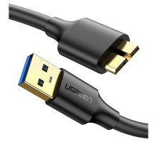 Дата кабель USB 3.0 AM to Micro B 1.0m US130 black Ugreen (10841)