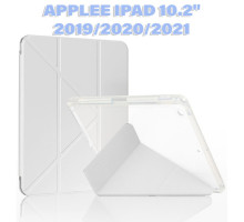 Чохол до планшета BeCover Ultra Slim Origami Transparent Apple Pencil Apple iPad 10.2 2019/2020/2021 Gray (711099)