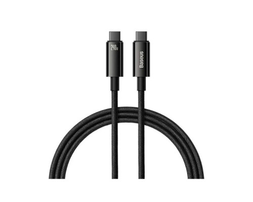 Дата кабель USB-C to USB-C 3.0m 240W black Baseus (CAWJ040201)