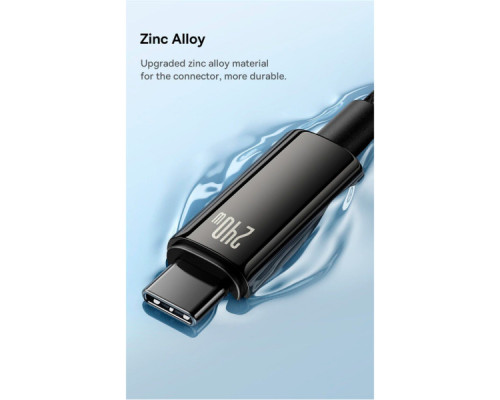 Дата кабель USB-C to USB-C 3.0m 240W black Baseus (CAWJ040201)