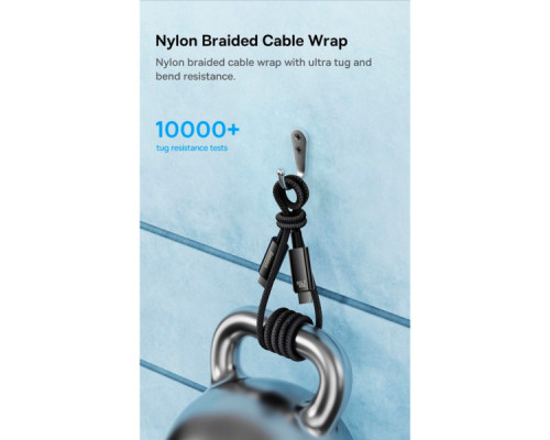 Дата кабель USB-C to USB-C 3.0m 240W black Baseus (CAWJ040201)