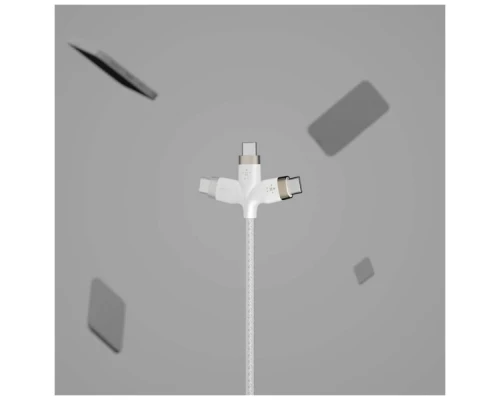 Дата кабель USB-C to USB-C 2.0m 60W White Belkin (CAB011BT2MWH) Дата кабель USB-C to USB-C 2.0m 60W White Belkin (CAB011BT2MWH)