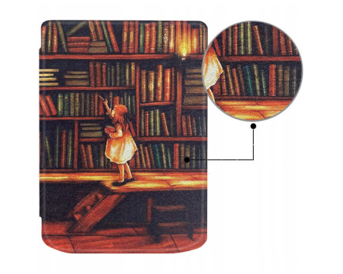 Чохол до електронної книги BeCover Smart Case PocketBook 629 Verse / 634 Verse Pro 6" Library Girl (710975)