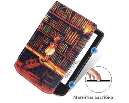 Чохол до електронної книги BeCover Smart Case PocketBook 629 Verse / 634 Verse Pro 6" Library Girl (710975)