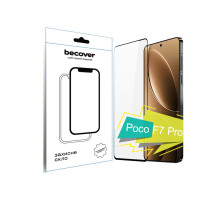 Скло захисне BeCover Poco F7 Pro Black (713416)