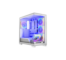 Корпус для ПК Modecom VOLCANO STELLAR ARGB MIDI 5x120mm fans WHITE (AT-STELLAR-5F-ARGB-20)