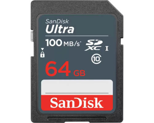 Карта пам'яті SanDisk 64GB SDXC class 10 UHS-1 (SDSDUNR-064G-GN3IN)