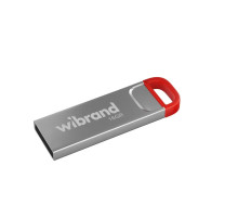 USB флеш накопичувач Wibrand 16GB Falcon Silver-Red USB 2.0 (WI2.0/FA16U7R)