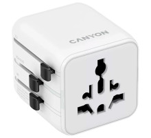 Перехідник Canyon Travel Adapter OnTour One EU/UK/US/AUS White (CNS-TA1005W)