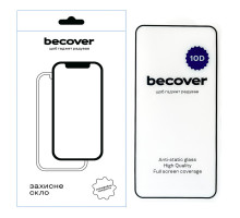 Скло захисне BeCover Xiaomi Redmi Note 12 5G 10D Black (711531)