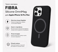 Чохол до мобільного телефона BeCover FIBRA Silicone OmniMag Apple iPhone 16 Pro Max Black (716232)